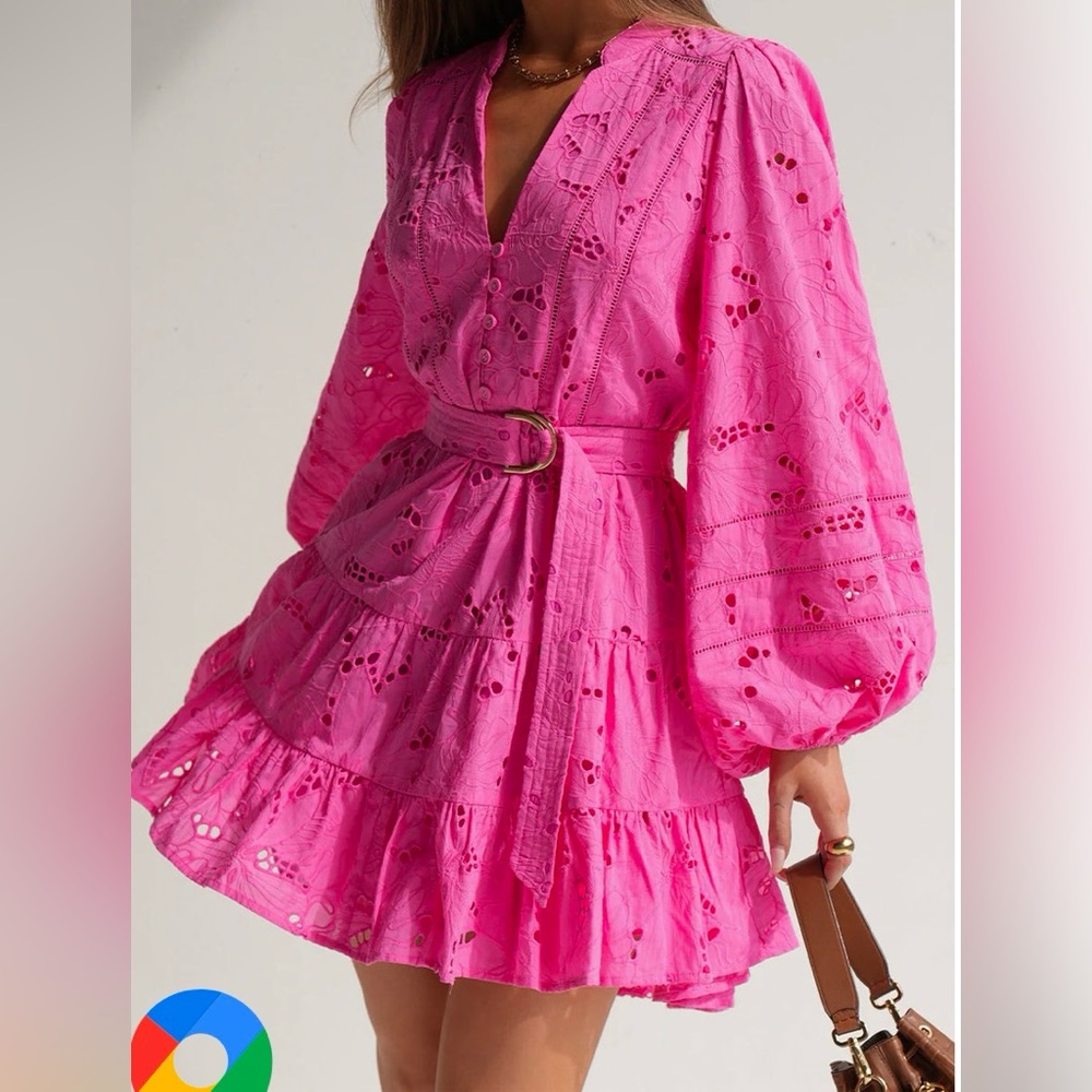 Kivari pink mini dress- perfect for that beach vacation